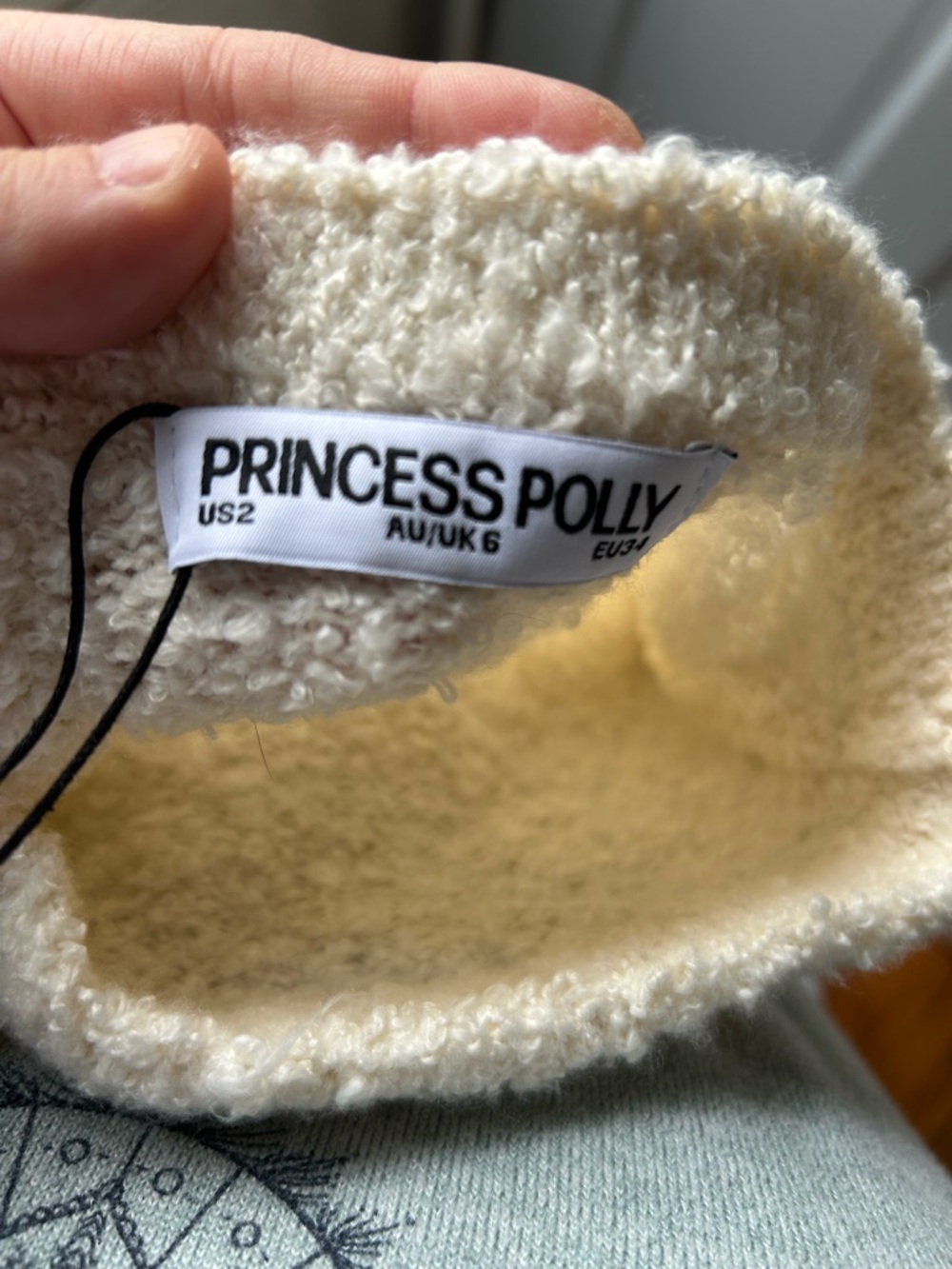 NWT Princess Polly Cloud Boucle Maxi Dress Cream Strapless Size 2 - Picture 2 of 6